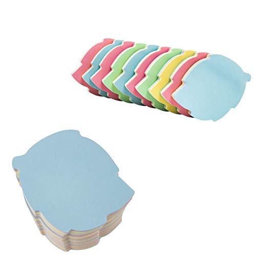 Image of Leaf Sticky Notes 1000 Sheets Mixed 4 Colors Bulk Self Stick Notes | OSOPOLA Leafshaped Selfstick Notes 1000 Sheets 4 Mixed Colors For Office School Home UAP0313