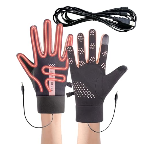 Gants chauffants femme électriques USB contre les mains froides en moto et ski