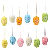 🎁Mit Band: Damit Sie die Eier direkt aufhängen können, sind diese mit einem Band ausgestattet. Das Band ist in der Farbe der Eier gehalten und an diesen befestigt.