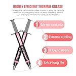 TG-25 Thermal Paste, 13.8W/m-K High Thermal Conductivity, Non-Conductive CPU/GPU Thermal Grease for Desktop, Laptop, Server, 5+ Year Longevity, 2g Syringe with Spatula - Image 3