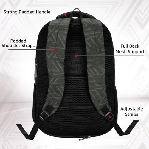 Safari 37L Green Laptop Backpack Olive - Image 6