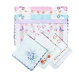 COCOUSM Womens Vintage Floral Print Cotton handkerchiefs Bulk