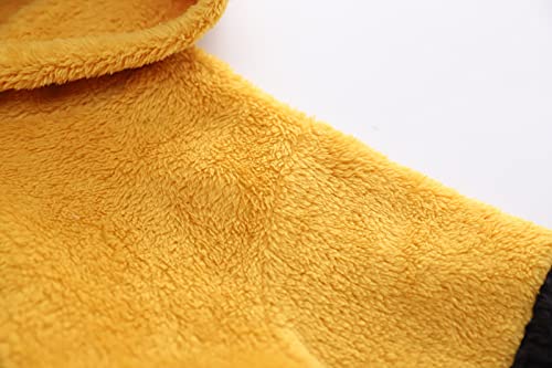 Toddler Little Boys Girls Fleec𝐞 Hoodie Pullover Sweatshirts Hooded Thick Bear Ears Shape Color Blocking Outfits3