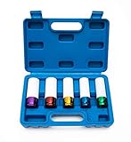  slidefix Schlagschrauber Nüsse, Kraft-Schoneinsatz für Alufelgen. Steckschlüsselsatz aus CR-MO. Schlagschrauber Nuss Radmutter Felgenschutz 1/2\