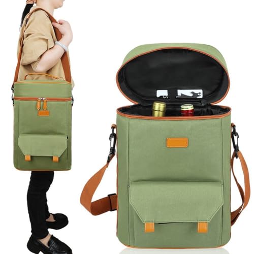 Bolsa de transporte para 2 botellas a prueba de fugas para proteger tu coche en los viajes 3