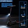 E Scooter mit Straßenzulassung, 10/8.5 Zoll Elektroroller 500W Peak, Max 40/30km Reichweite, Doppelbremse&Stoßdämpfung, APP-Verbindung, 3S Klappbar LED-Licht & Reflektoren E Roller für Erwachsene #5