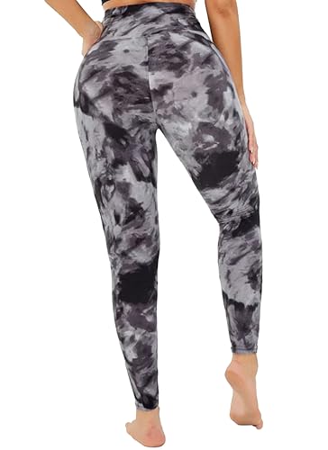 Image of Women's High-Waist Look Printed Leggings - Ultra-Soft Poly Blend, Stretchable Tights with Comfortable Waistband, Yoga & Travel