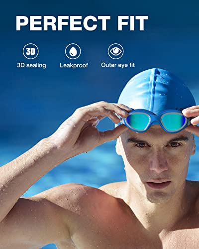 Image of ZIONOR Swim Goggles, Upgraded G1 Polarized Swimming Goggles Anti-Fog for Adult Men Women