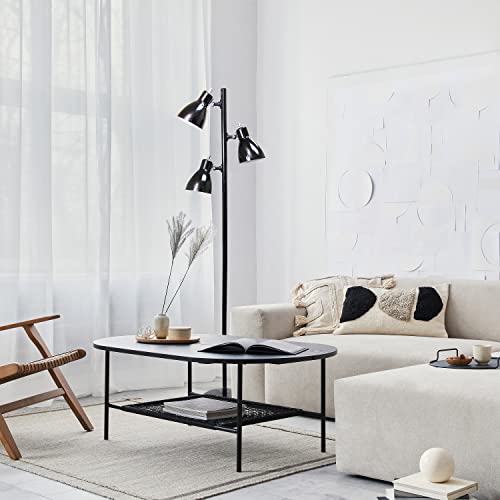Simple Designs Lf2007-Blk Metal 3 Light Tree Floor Lamp, Black #TOP3