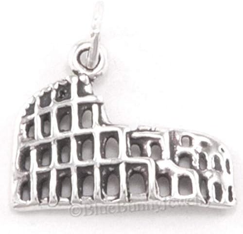 ROMAN COLOSSEUM Charm Pendant Italy Rome coliseum TRAVEL 925 STERLING SILVER Bracelets for Women Halloween Christmas Jewelry for Women Gifts from D&J