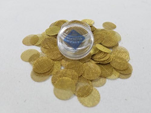 SAMSCITY Quality Brass Screens- 100x Count - 5/8 inch - .625 in Diameter- W/Free Jar