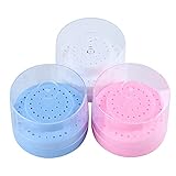 Dental Multi-Use Burs Holder 60 Holes Round with Transparent Cover Autoclave Sterilizer Burs Block f