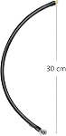 2 PcsTire Inflator Hose,30CM Locking Tire Chuck,Tire Inflator Extension Tube Tyre Pump Quick Inflation Chuck Adapter for Motorcycle Car Bicycle Pipe Air Tool
