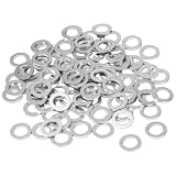 Mudder 100 Pieces Aluminum Engine Oil Crush Washers 14 mm Drain Plug Gaskets (Compatible with Honda OEM...