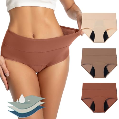 Image of Mordlanka Period Underwear for Women Breathable Menstrual Leakproof Panties
