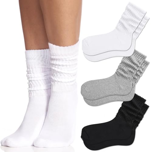 Fszsaa Crew Socks For Women Multipairs Cotton...