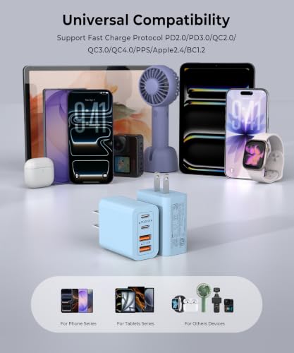Image of [2-Pack] USB C Wall Charger, 40W Type C Charger Fast Charging Blocks