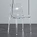 MZXUN. Nordische Esszimmerstühle für die Küche Transparent Rücken Kristallstuhl Moderne Esszimmerstuhl Haus Makeup Stuhl Einfache Kunststoffstuhl (Color : Transparent)
