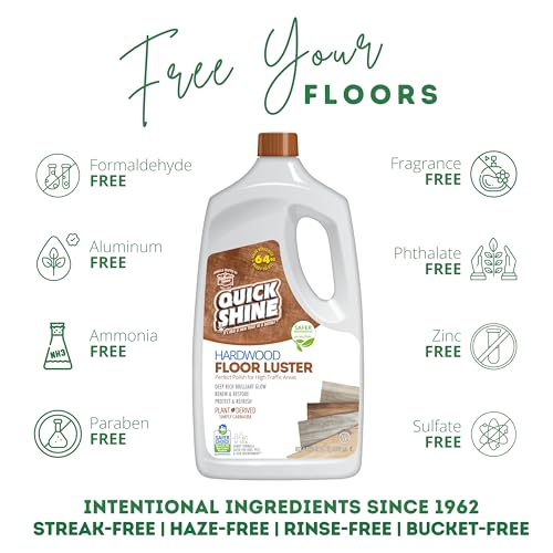 image for Quick Shine Hardwood Floor Luster-Polish 64oz-2pk Plant-Derived w/Carn