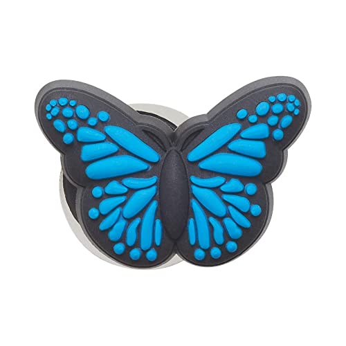 Image of Crocs Jibbitz Nature SHOE ACCESSORY | Jibbitz for Crocs, Blue Butterfly, Small