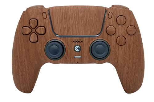 Image of Custom Controllerzz Custom Wireless Controller Compatible with PS5 - Multiple Designs Available (Wood & Wood Inserts)