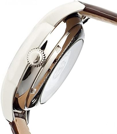Heritor Automatic Men's HR1802 Burnell Brown/Silver Leather Watch