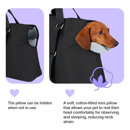 Ownpets Große Hundetragetasche, Träger mit Taschen für Mittelgroße Welpen, Flugzeuggenehmigt, Passt für bis zu 10 kg, Katzen- & Hundetragtasche, Hände-freie Haustier-Tragtasche für Frauen
