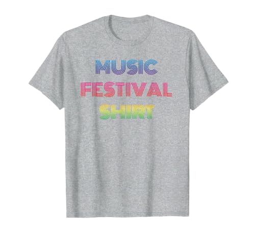 Music Festival T-Shirt T-Shirt, Men, Heather Grey, 5X-Large
