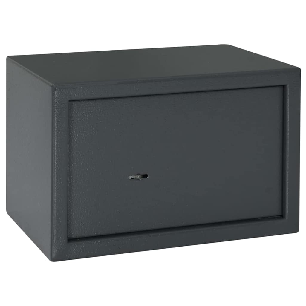 Caja Fuerte con Cerradura Gris Oscuro 31 x 20 x 20 cm Acero,Casa y jardín,Seguridad empresarial y del hogar,Cajas Fuertes,4.76kg-42011314