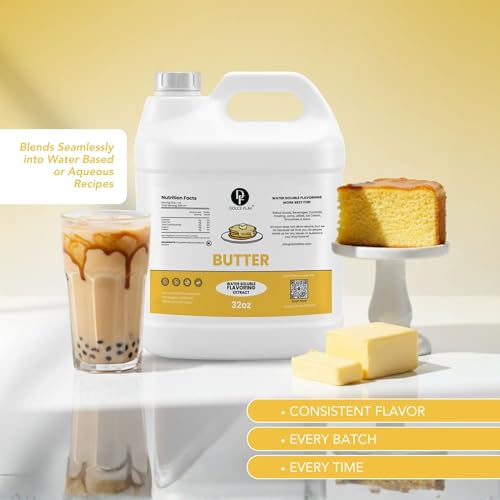 Image of Dolce Flav Butter Flavoring 32 oz - Bulk Butter Extract for Bakery Manufacturing, Restaurants & Foodservice