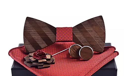 BEFORBIO Pajarita de madera hecha a mano, elegante y moderno, accesorio de moda o idea de regalo, ajustable fácilmente., azul 01, Talla única Cover