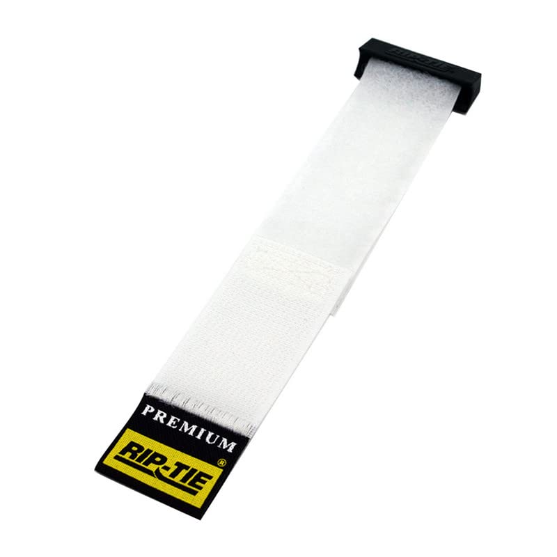 RIP-TIE 1 x 6.5 Rip-Lock CableWrap Cable Tie Perfect for Heavy Duty Cables 10 Pack White