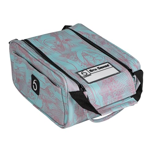6th Sense Fishing Large Bait Bag Durable Soft-Sided Storage for Soft Plastics - Perfect for Bass and Crappie Fishing (Inshore - Tropics)