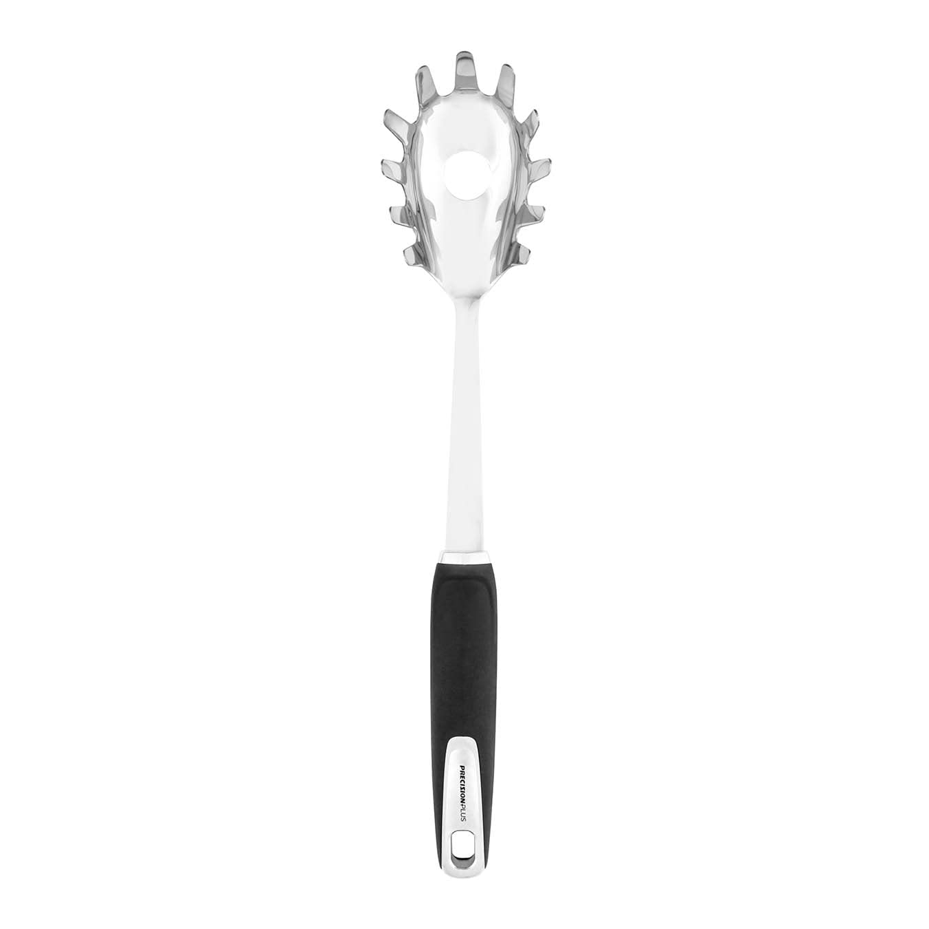 Tower T832225 Precision Plus Spaghetti/Pasta Server with Hanging Loop, Softtex Handle, Stainless Steel
