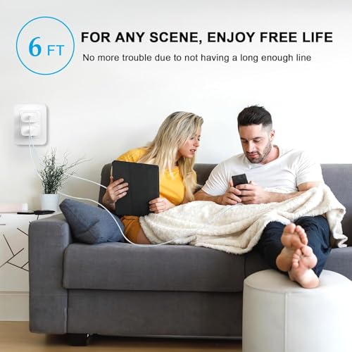 Image of iPhone 17 16 15 Charger Fast Charging 40W,[Apple MFi Certified] 1Pack USBC Wall Charger Block with 6FT USB to USB C Cable USB-C Fast Charger for iPhone 17 (CBlue)