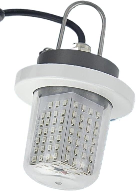 LED Underwater Fishing Light 10-30VDC 45W IP68 Green White Deep Marine Night Lure Compatible With Boat
