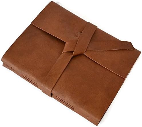 Personalized Leather Sketchbook Unlined Journal, Artist Drawing Book, Drawing Sketchbook, Personalized Leather Gift, Cognac Brown Leather Book with Blank Pages, 6x8