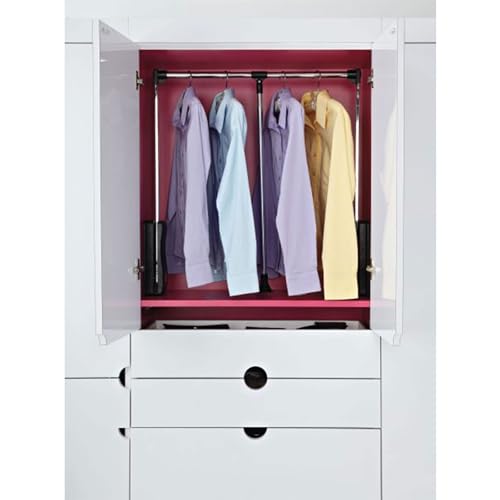 Image of Rev-A-Shelf 26-35 inch Pull Down Adjustable Closet Rod w /Telescoping Handle