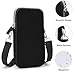 Fashion Mini Cell Phone Purses With Detachable Strap Small Crossbody Bag Black Mobile Phone Package