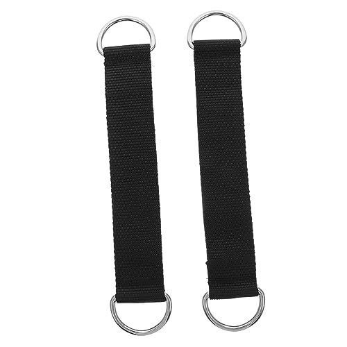 Abaodam 6 Pcs Pulley Straps Pulley Hanger Outdoor Accessories Clothes Hangers Cable Pulley Heavy Duty Swing Hangers Outdoor Attachment Strap Rope Fitness Equipment Dish Shape Polyester