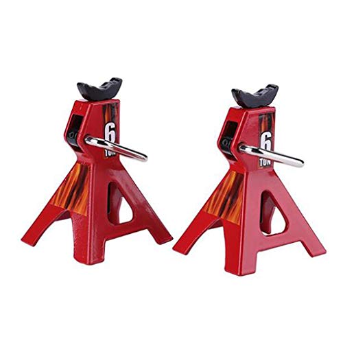 Fornateu 2pcs Remplacement pour Crawler 1/10 RC Escalade de Voiture Simulé Jack Hauteur Support de réparation réglable de Levage Jack Cover