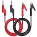Sumnacon Multimeter Banana Plug to Crocodile Alligator Clip Test Probe, 2PCS 4mm Stackable Colorful Silicone Banana Plug to Alligator Clip Test Probe Lead Wire Cable 1M