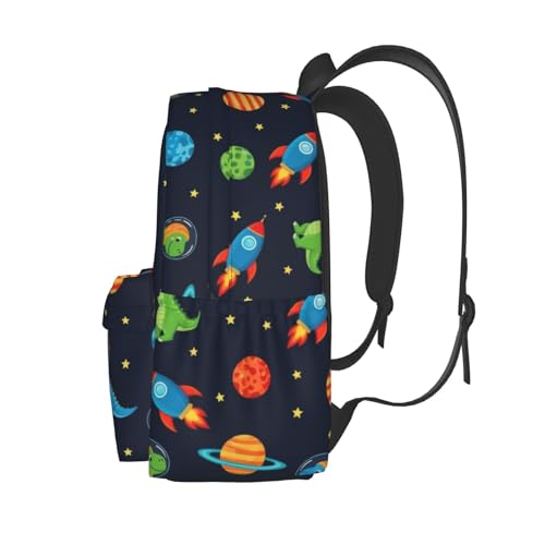 Water Resistant Daypack Backpack, Lightweight Backpack Compatible with Cute Alphabet Dinosaurs Rucksack, Fashion College Anti-Theft Rucksack Daypack with Soft Shoulder Strap3