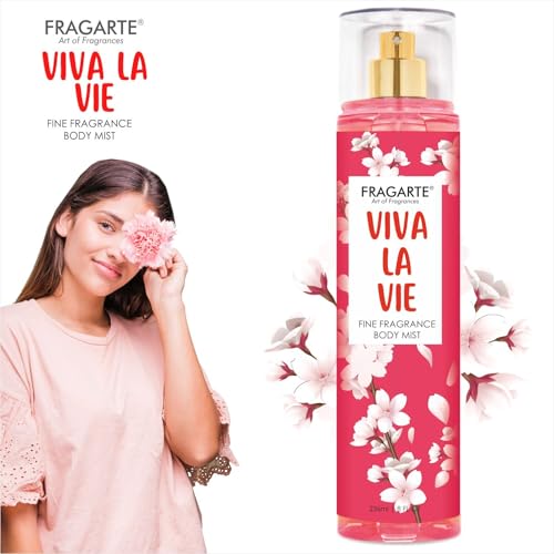 Image of Body Mist Viva La Vie | Long Lasting Fresh Floral Fragrance for Women & Girls | Daily Wear Perfumed Body Spray | Light & Refreshing Scent Mist for All Day Use - 236 ml