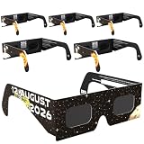 Absolute Eclipse Sonnenfinsternis Brille 2026 zum Sehen der Sonnenfinsternis - ISO 12312-2 CE Zertifiziert - 6er Pack Familie - Design Pioneer - Erwachsene Kinder - EU Hersteller Anerkannt AAS