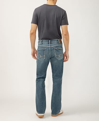 Image of Silver Jeans Co. Men's Zac Relaxed Fit Straight Leg Jean - Legacy