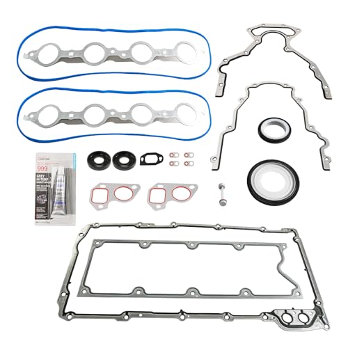 Image of KAX GEN 3 III LS Gasket Set Kit Compatible with Chevy Silverado 1500 1999-2000 2002-2006 2008, Silverado 2500 HD Express 3500, GMC Sierra 1500 2500 HD, 4.8L 5.3L 6.0L LS1 LS2 LS3 LS4 LS5 LS6 LQ4 LQ9