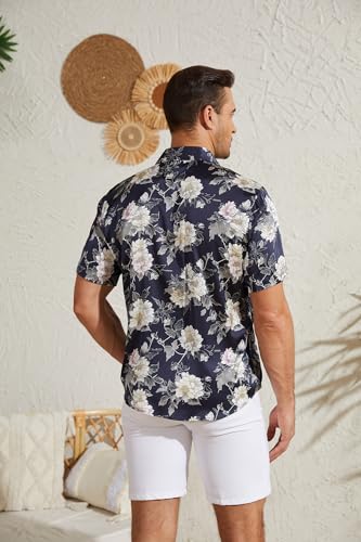 GIANZEN Men's Short Sleeve Hawaiian Floral Button-Down Shirt (XS-6XL, Various Colors/Prints) - image 5