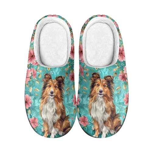 Fluffy Slippers, Slip On Scuff Slippers with Non-Slip Rubber Sole, Soft Comfy Bedroom Slippers2