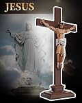 Jesus Crucifixion Building Blocks Set, Lego Religious Christian Toy Cadeau compatible pour les adultes & Les enfants, modèle d'histoire biblique pour le ministère de l'Église, 588 PCS
